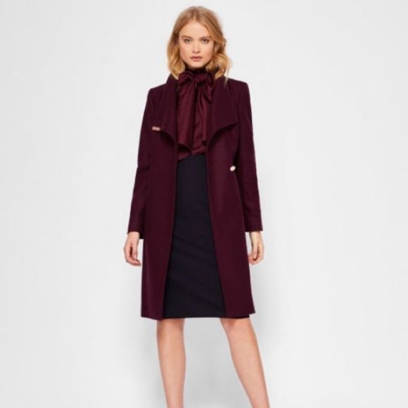 Ted Baker Dresses & Skirts - Ted Baker Jensah 100% Silk Midi Long Sleeve Dress Size 4.